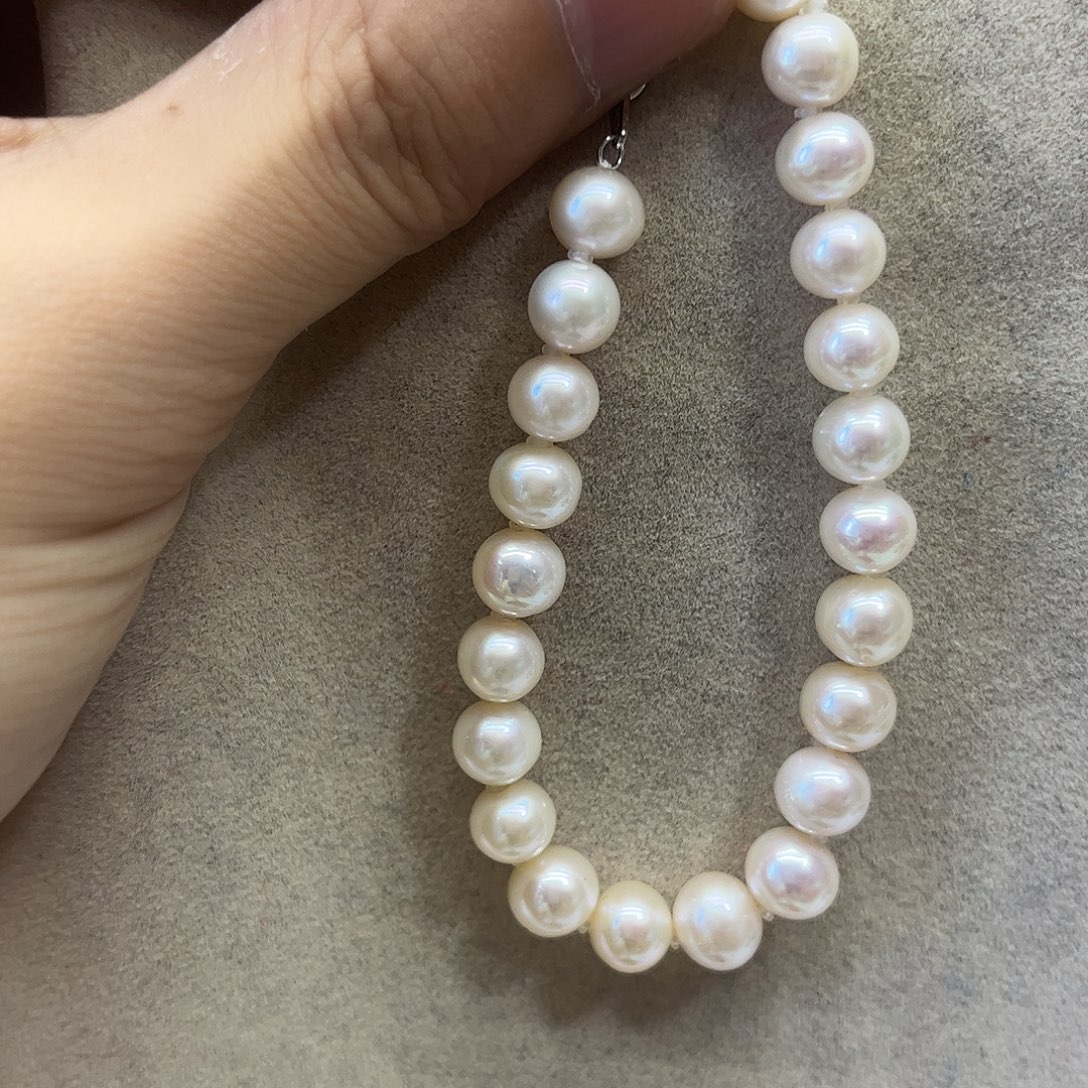 淡水珍珠手绳银S925镶嵌