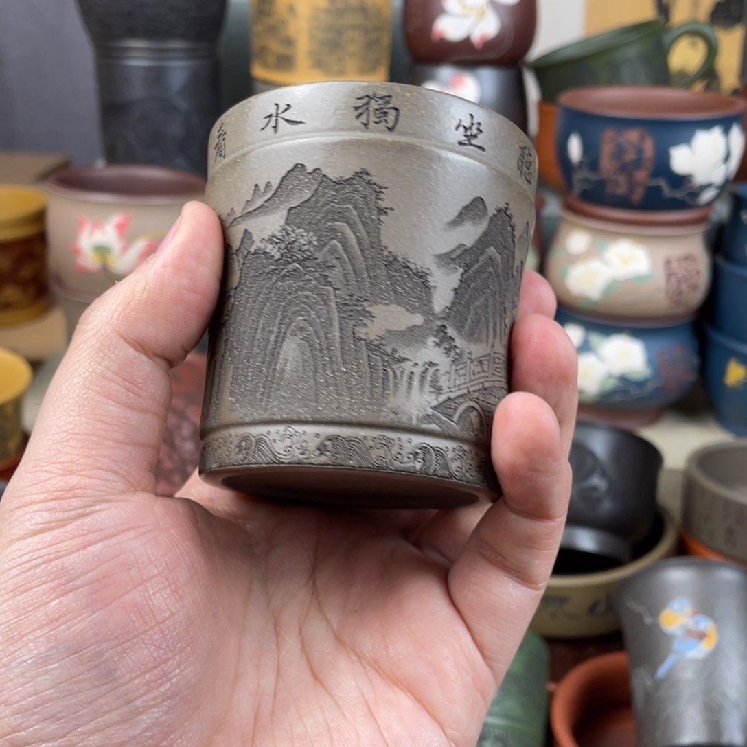 紫砂茶杯紫砂茶杯