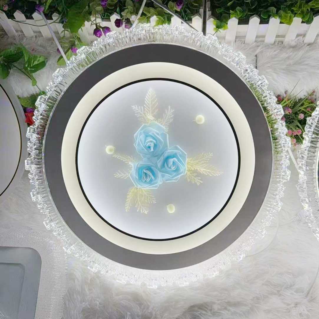 Z-LW新款圆形花朵卧室灯LED灯现代轻简约百搭