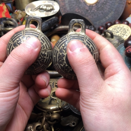 黄铜夜*珠摆件工艺品工艺品