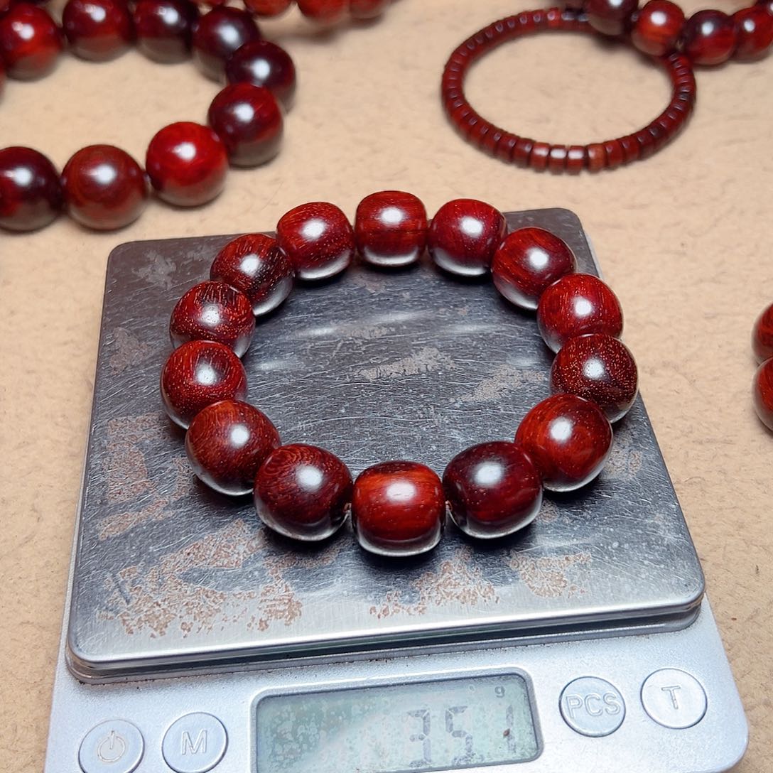 有***灵小叶紫檀手串/手链1516琴料干磨