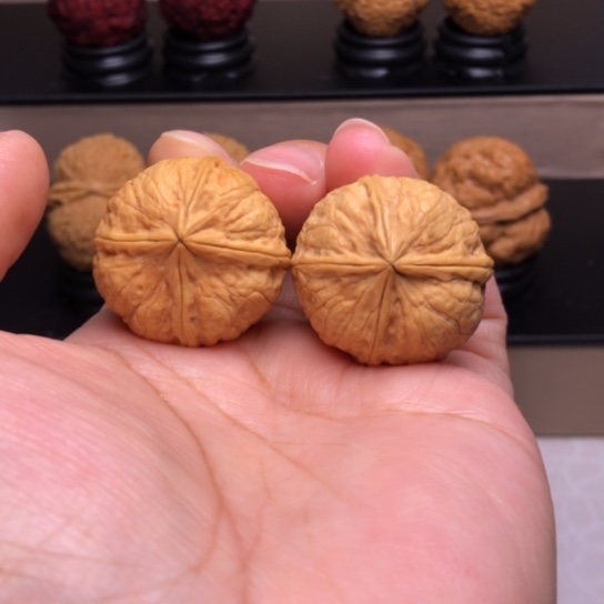 文玩核桃把件骰子四楞34