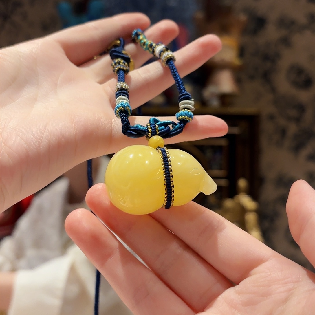 蜜蜡颈饰未镶嵌颈饰