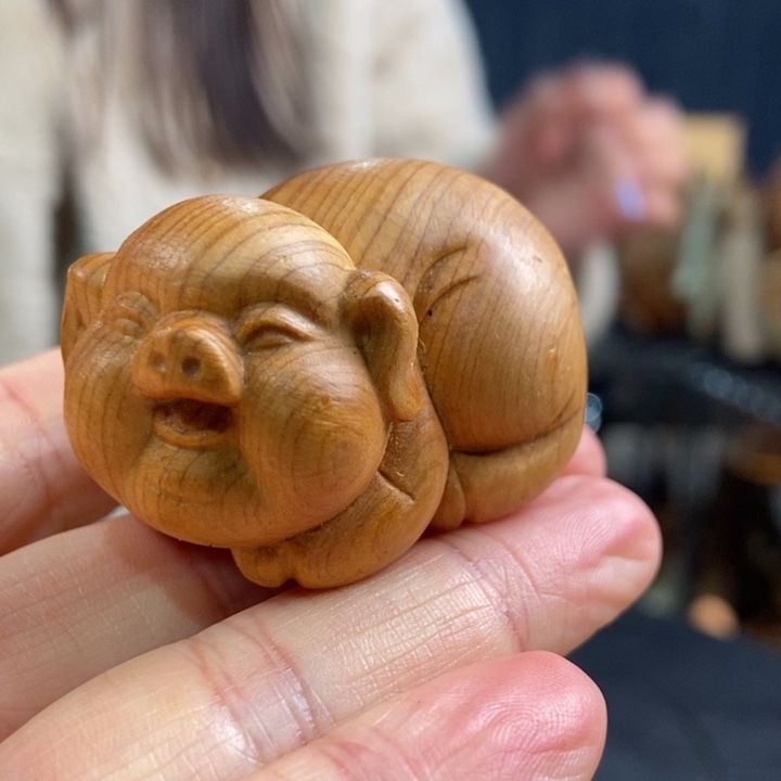 柏木（崖柏）手把件