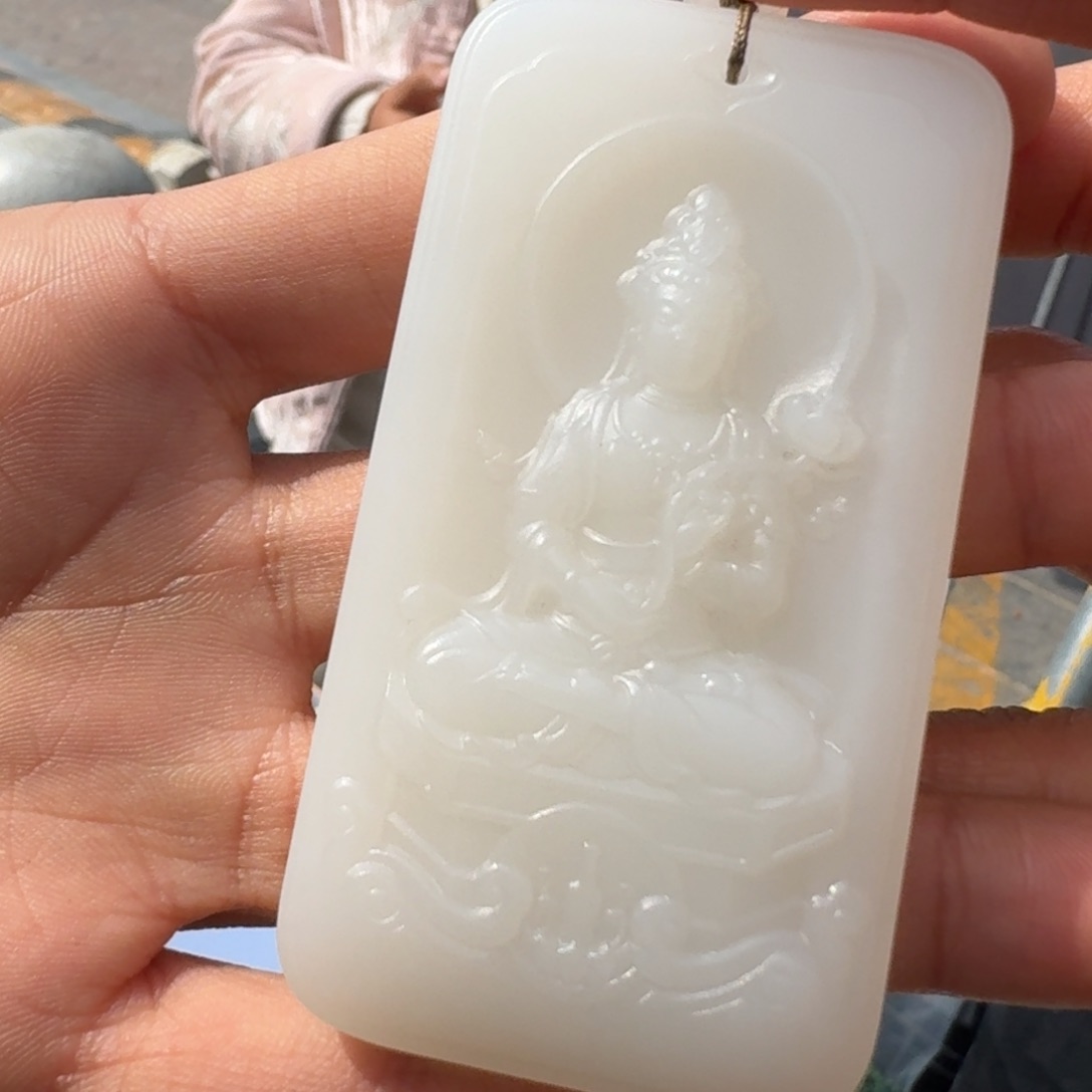 和田玉颈饰未镶嵌野牛沟白玉TZ多样性拍一发一