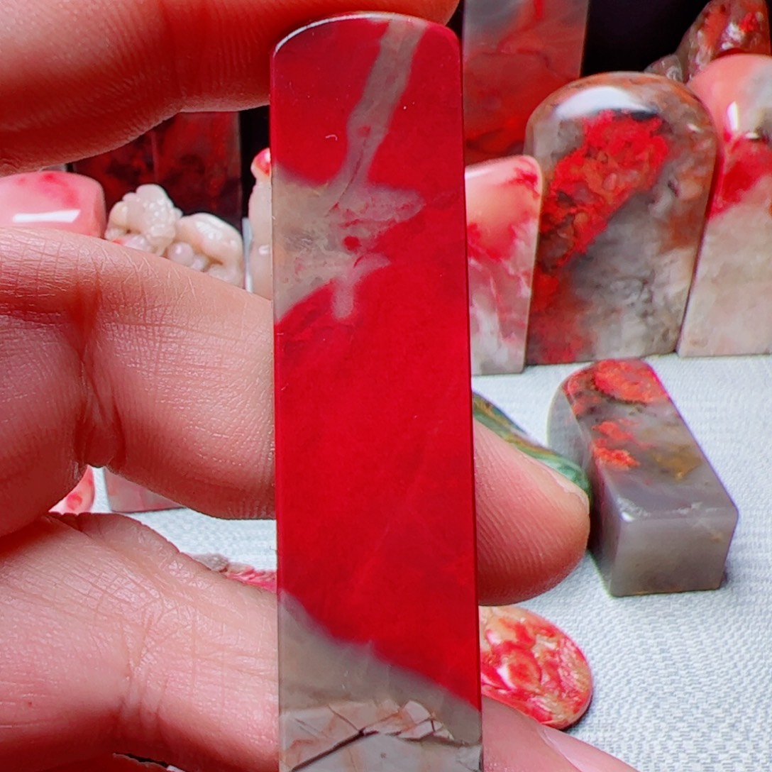 昌化石昌化鸡血石印章