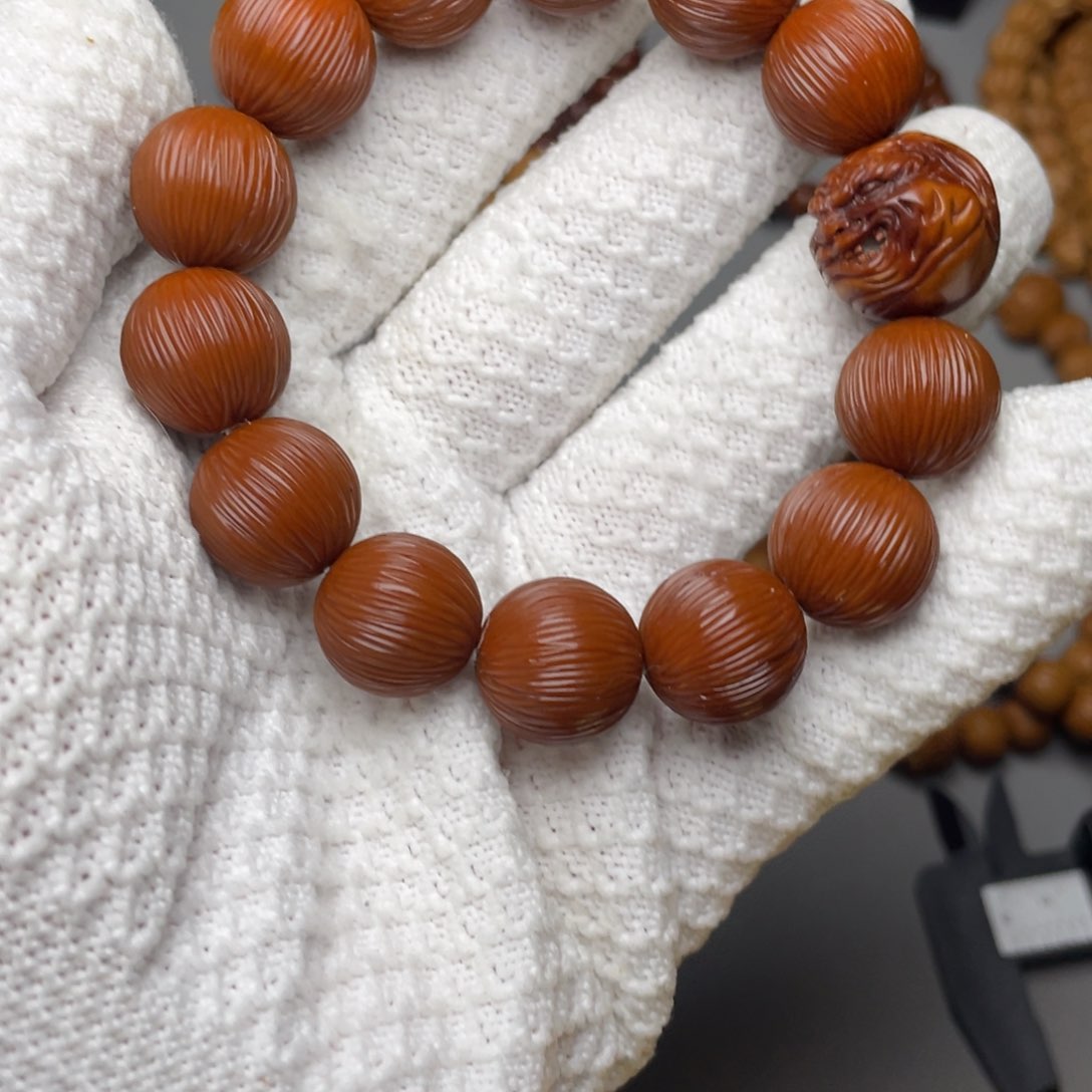 猴头核桃手串猴头金丝