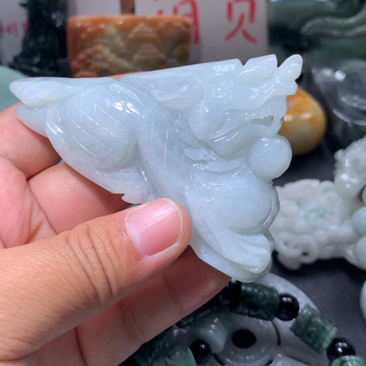 翡翠未镶嵌颈饰保真天然A货翡翠