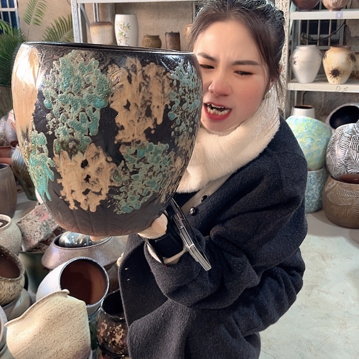 正品口24高27花盆……