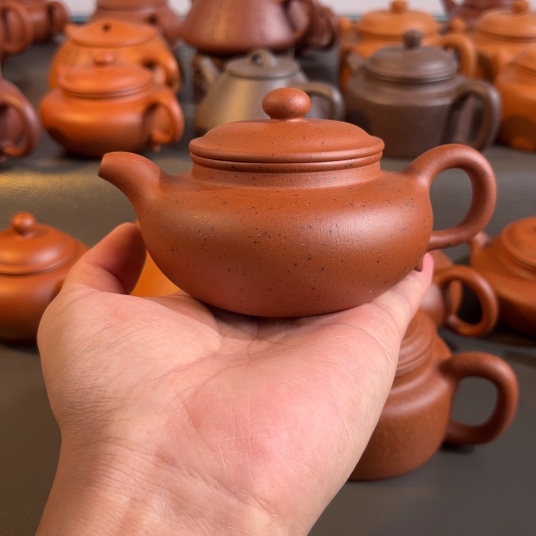 茶壶紫砂半手工制作小红泥仿古