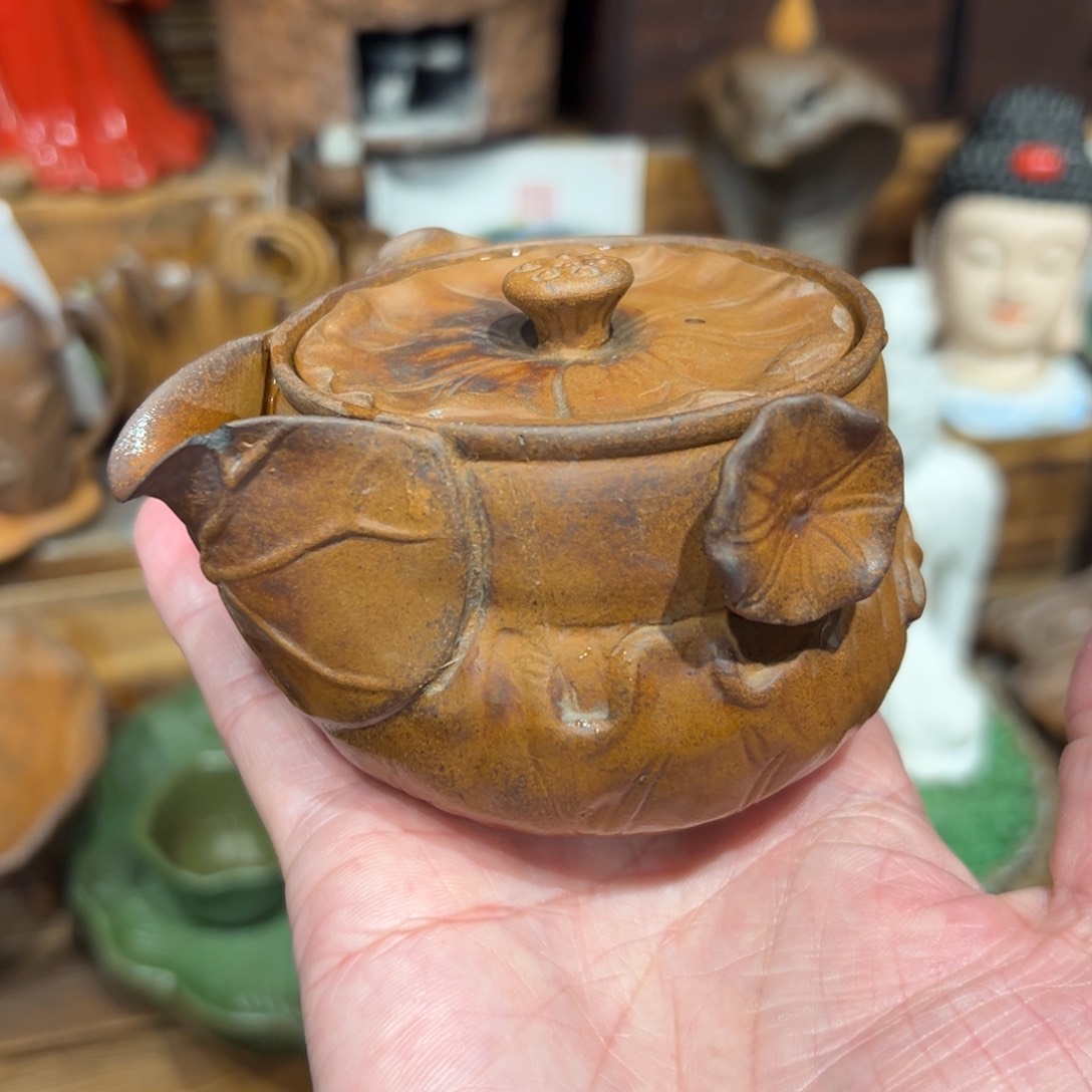 复古风格老陶泥系列茶盘茶具摆件