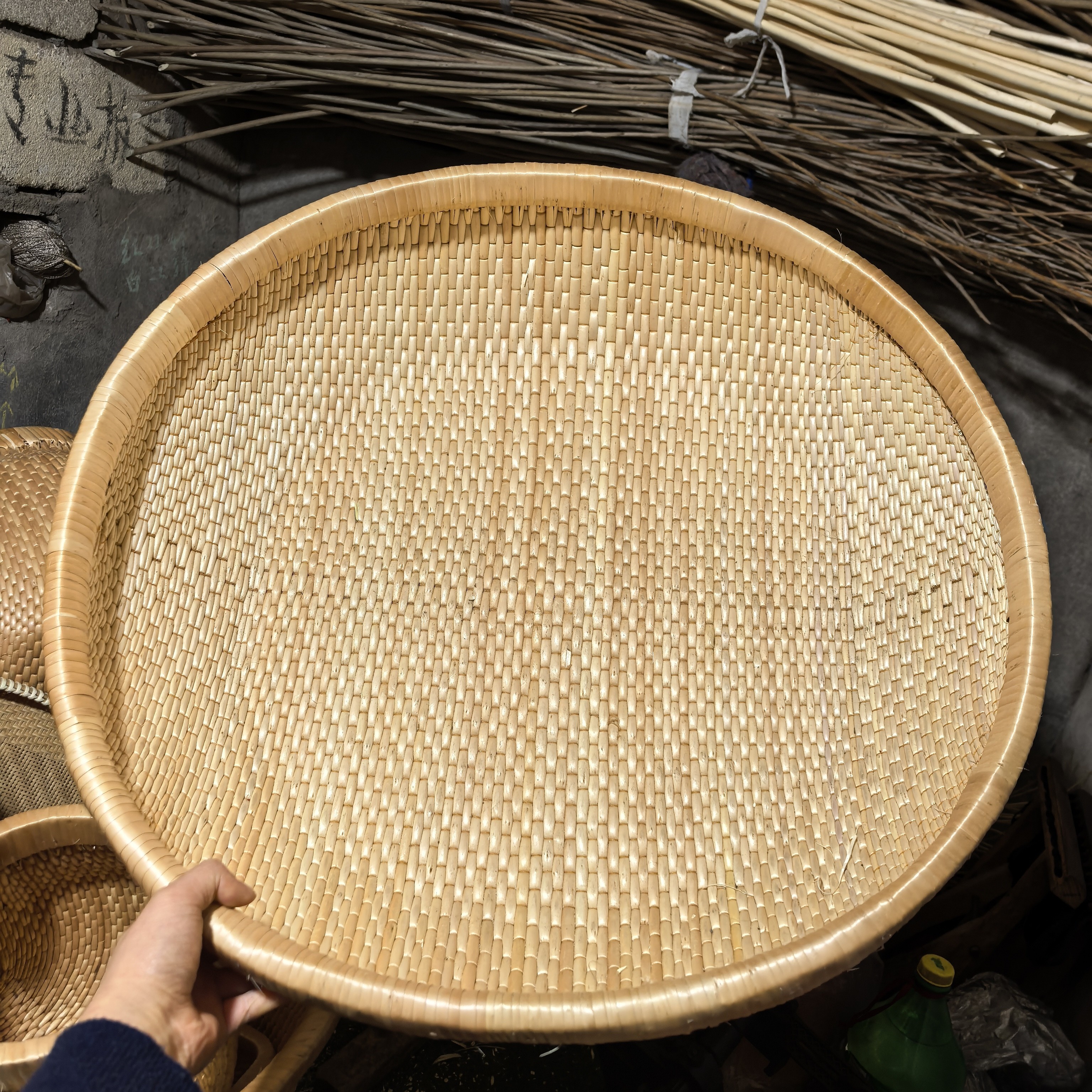 加密柳编收纳筐笸箩零食馒头筐食品收纳篮水果干果展示婚嫁针线筐