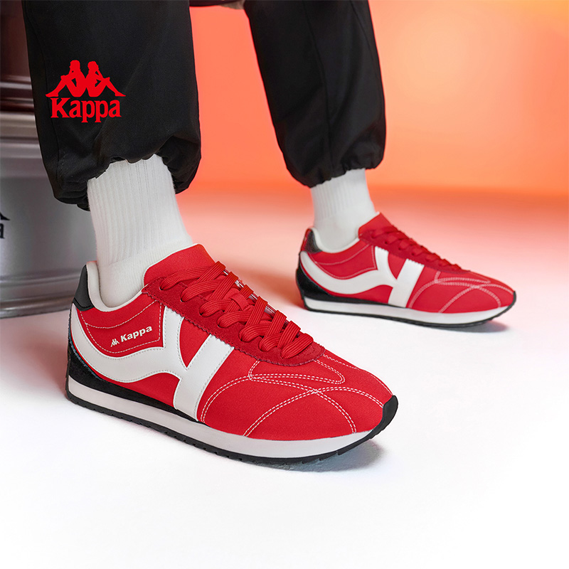 Kappa马年限定新年红百搭薄底德训鞋时尚休闲运动鞋子K0FY5MM05CA