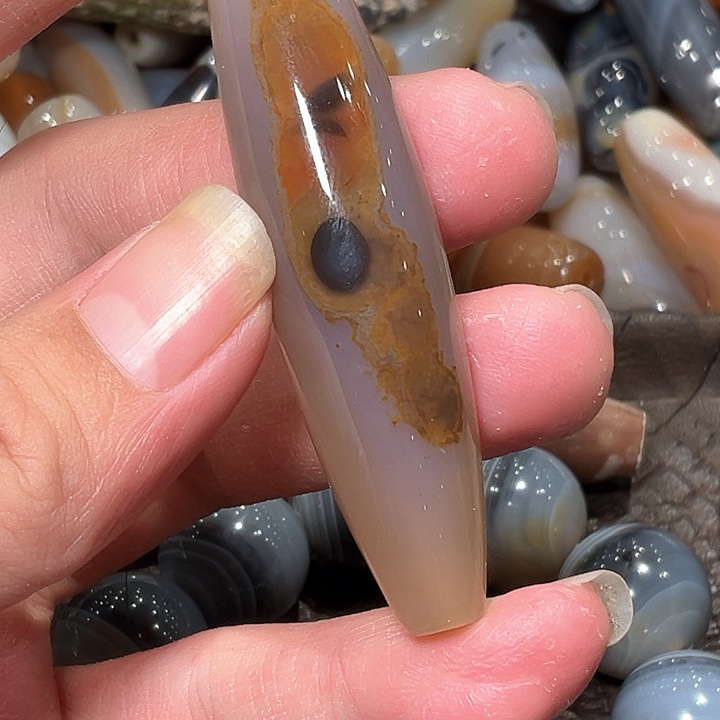 玛瑙/玉髓吊坠(不含链)未镶嵌