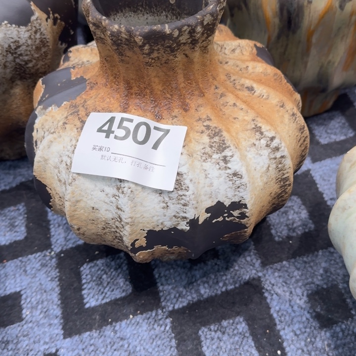 *****瓷片景德镇高温花器编码4507高28口8默认无孔