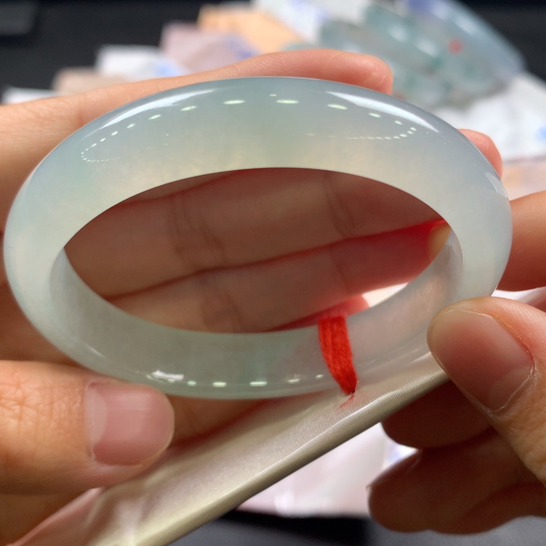 翡翠未镶嵌手镯2号54.5贵妃