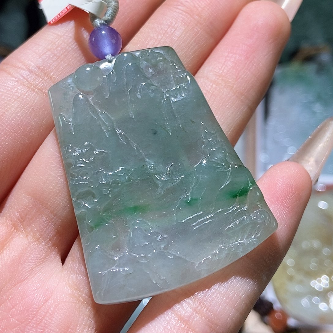 翡翠颈饰未镶嵌天然