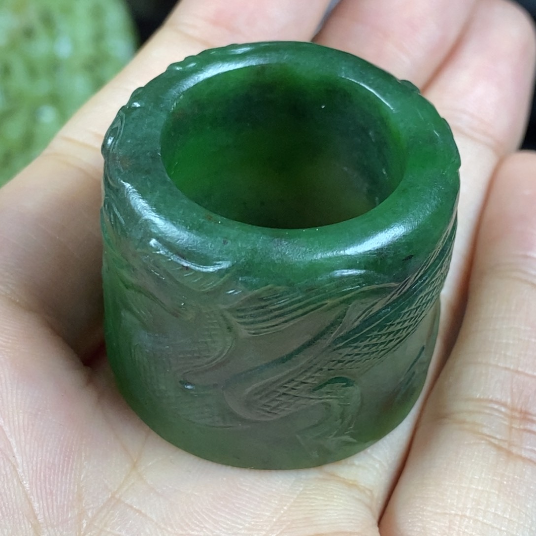 和田玉未镶嵌挂件紫**来