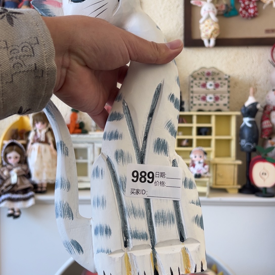 关***奇木默认微瑕微脏！外贸样品摆件挂件989