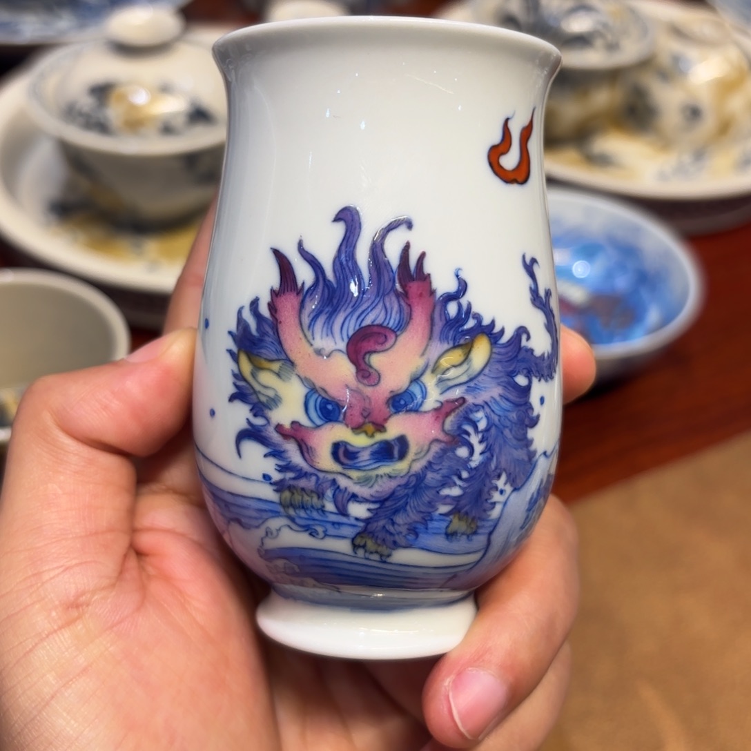 瓷片景德镇手绘茶具凯恩杯