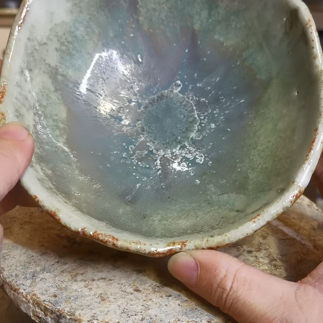 摆件手工高温原矿窑变