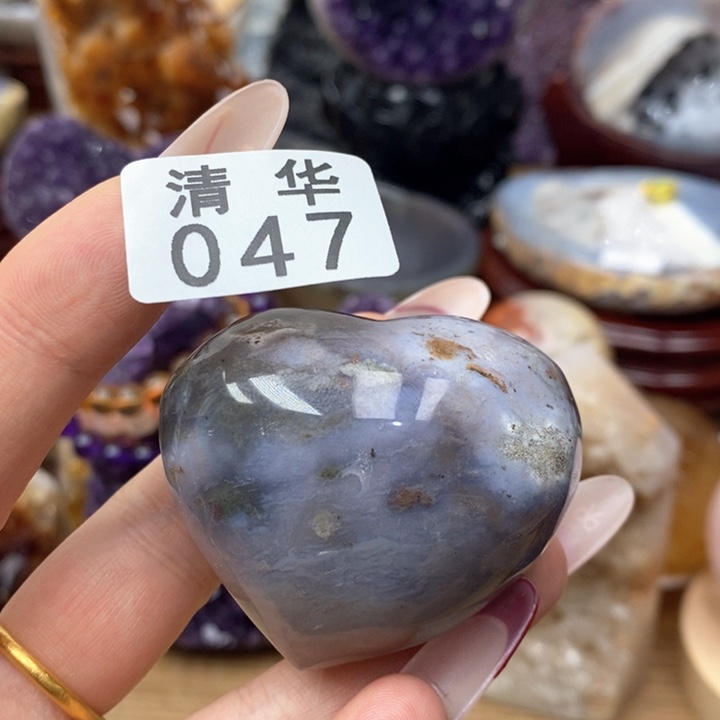 紫晶水晶未镶嵌银S925镶嵌047