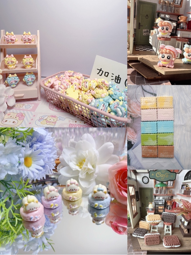 【甜饼定制】瑕疵孚力9.9链接，卡通食玩diy树脂配件