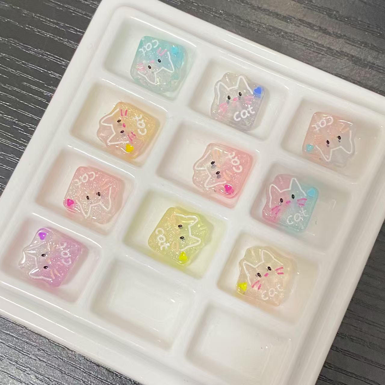 定制韩国家小猫牌DIY饰品配件