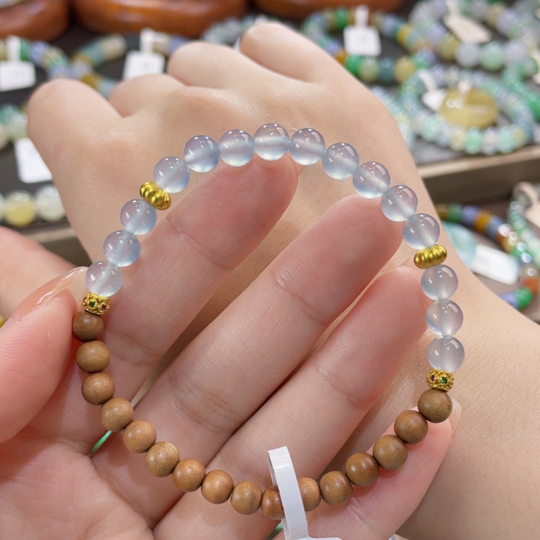 未镶嵌手链翡翠卡6白月光