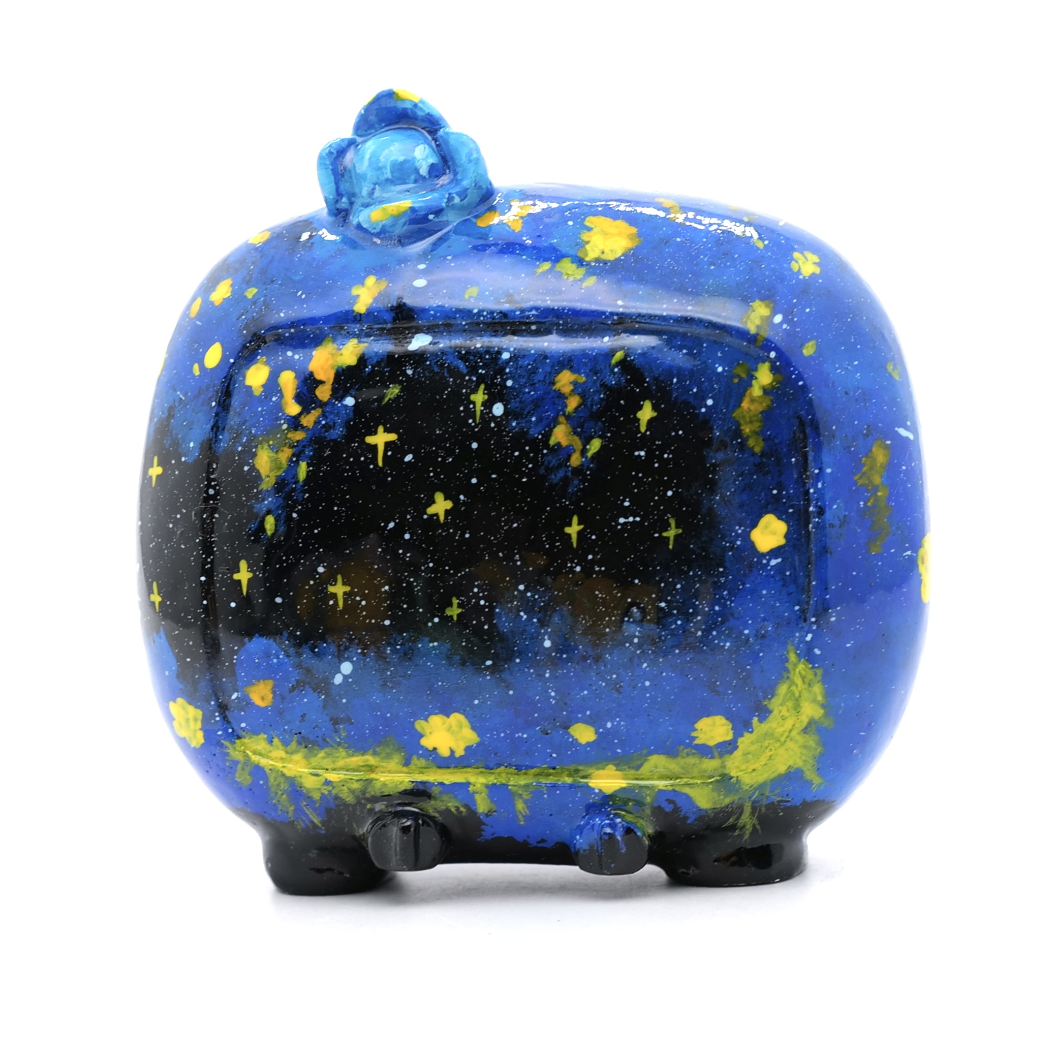 PM 王甜心工作室《电视机》石膏作品，仅一件（非王甜心本人绘画）