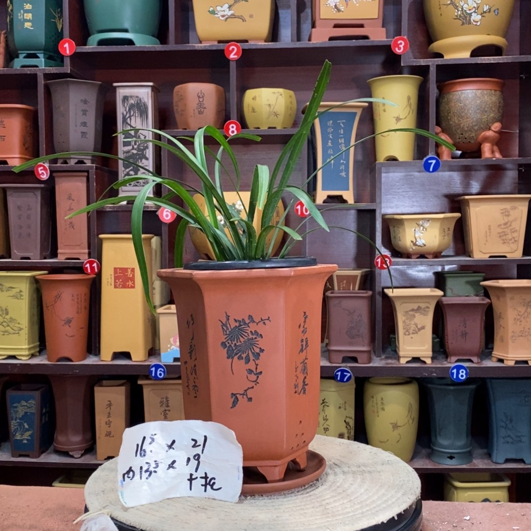 紫砂艺术紫砂花盆