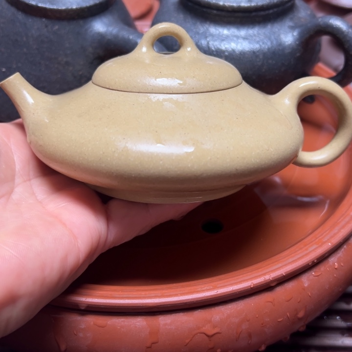 紫砂茶壶宜兴原矿本l绿