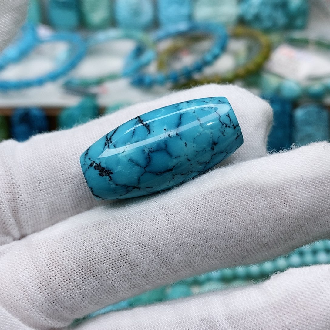 绿松石珠宝奇石未镶嵌呆*