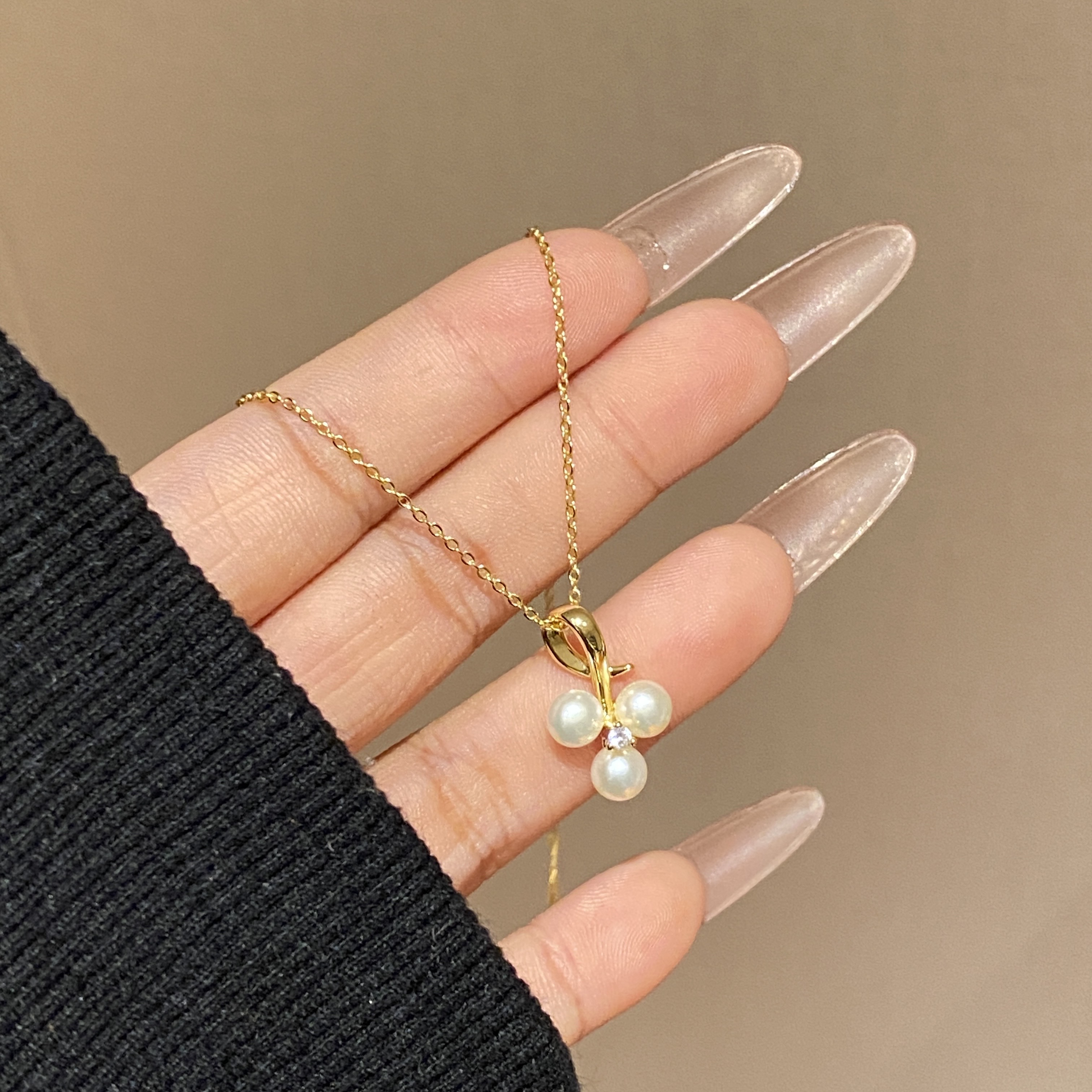 【小葡萄】气质百搭高级感轻奢重工项链A3863