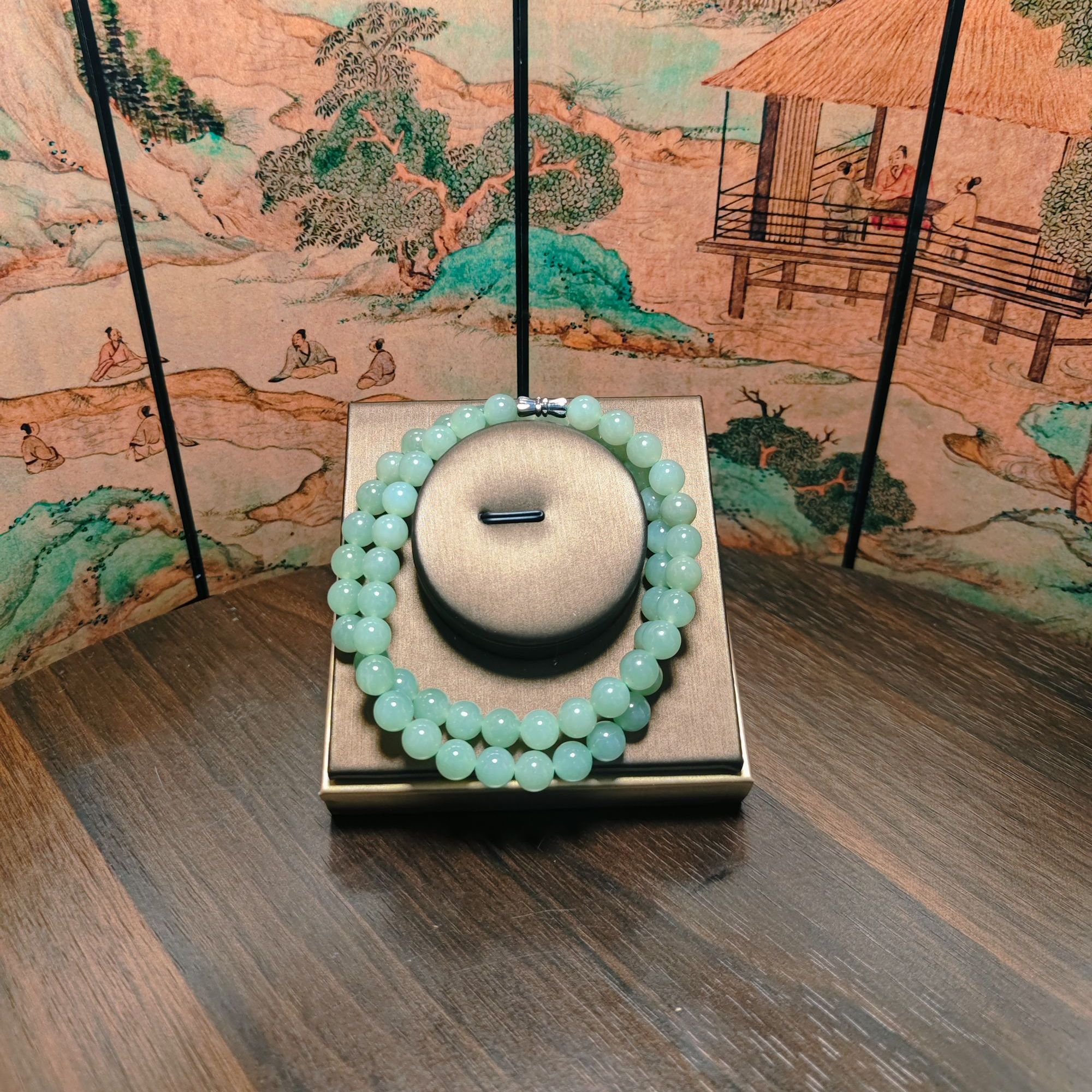 L和田玉圆珠项链2026