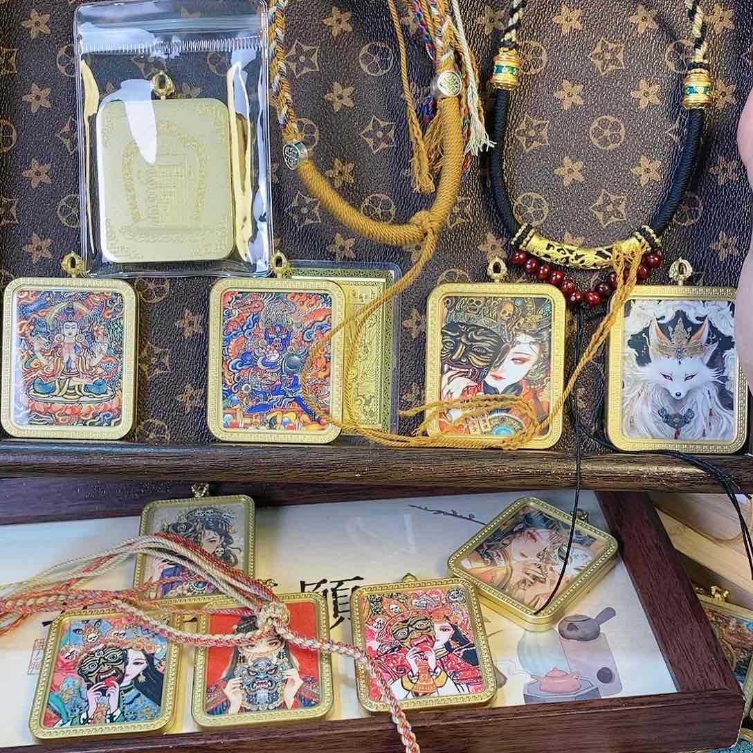 吊坠?*狠唐卡吊坠项链吊坠艺术