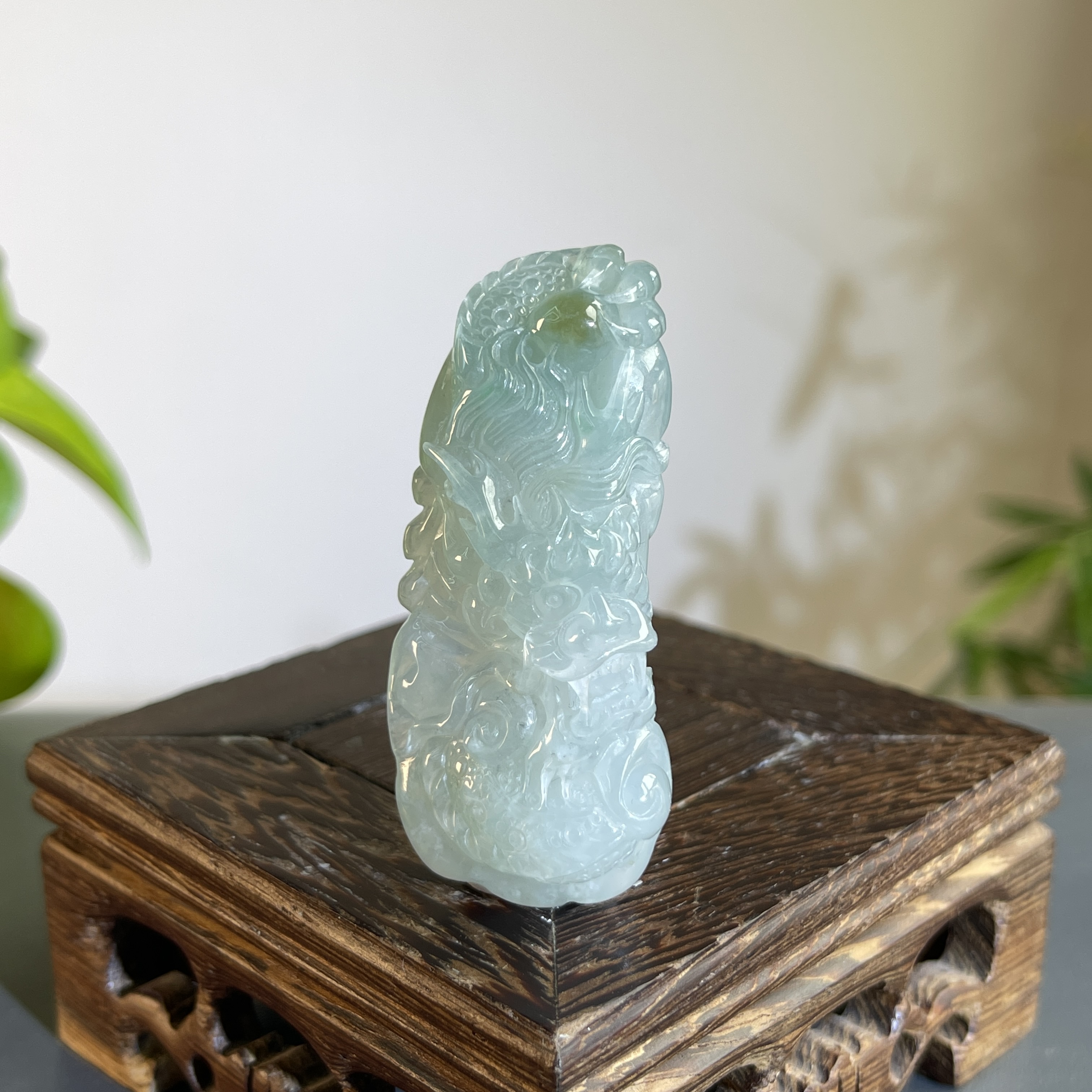 JCW28-79 天然缅甸A货翡翠 龙牌