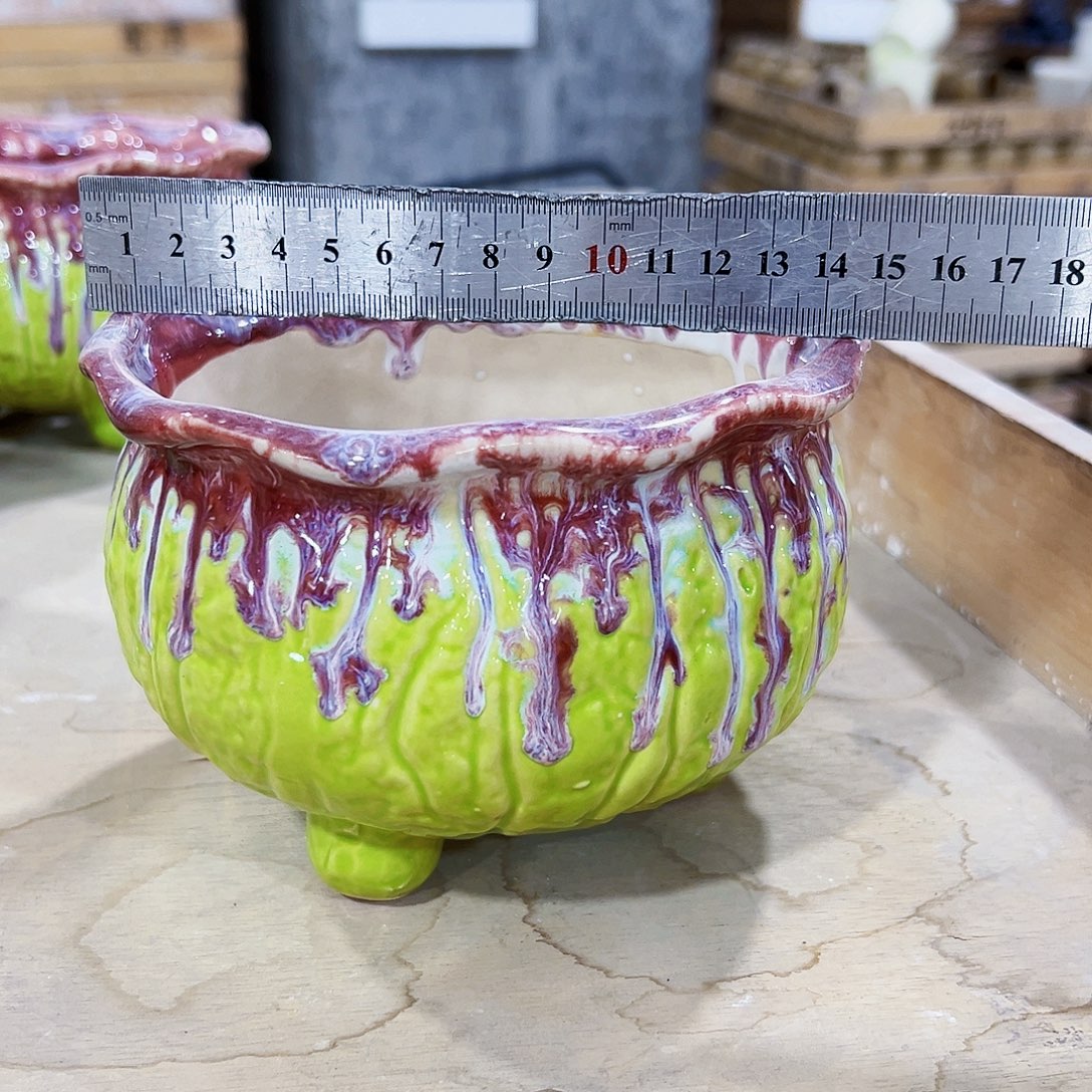 有孔，外贸尾单陶瓷花盆凑单10米包邮