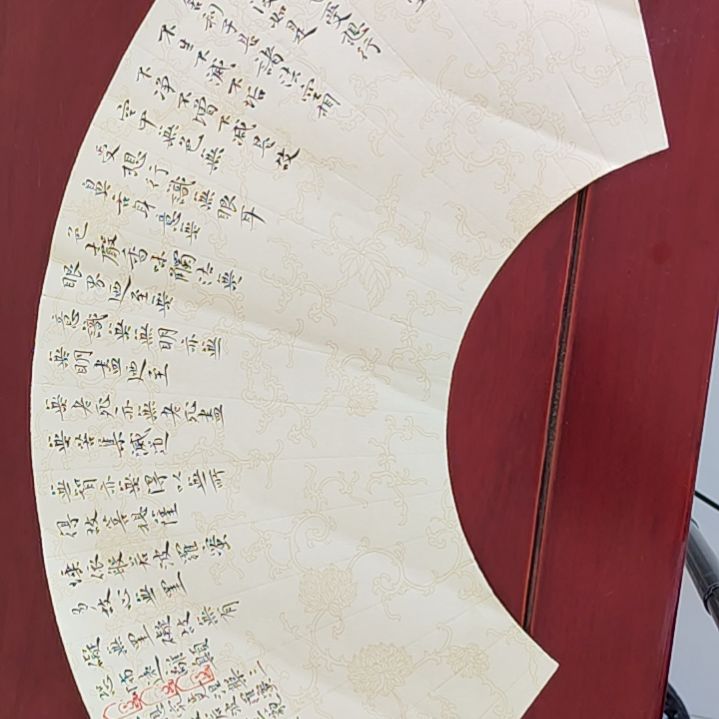 书法王宝良老师精品扇面心经20*60