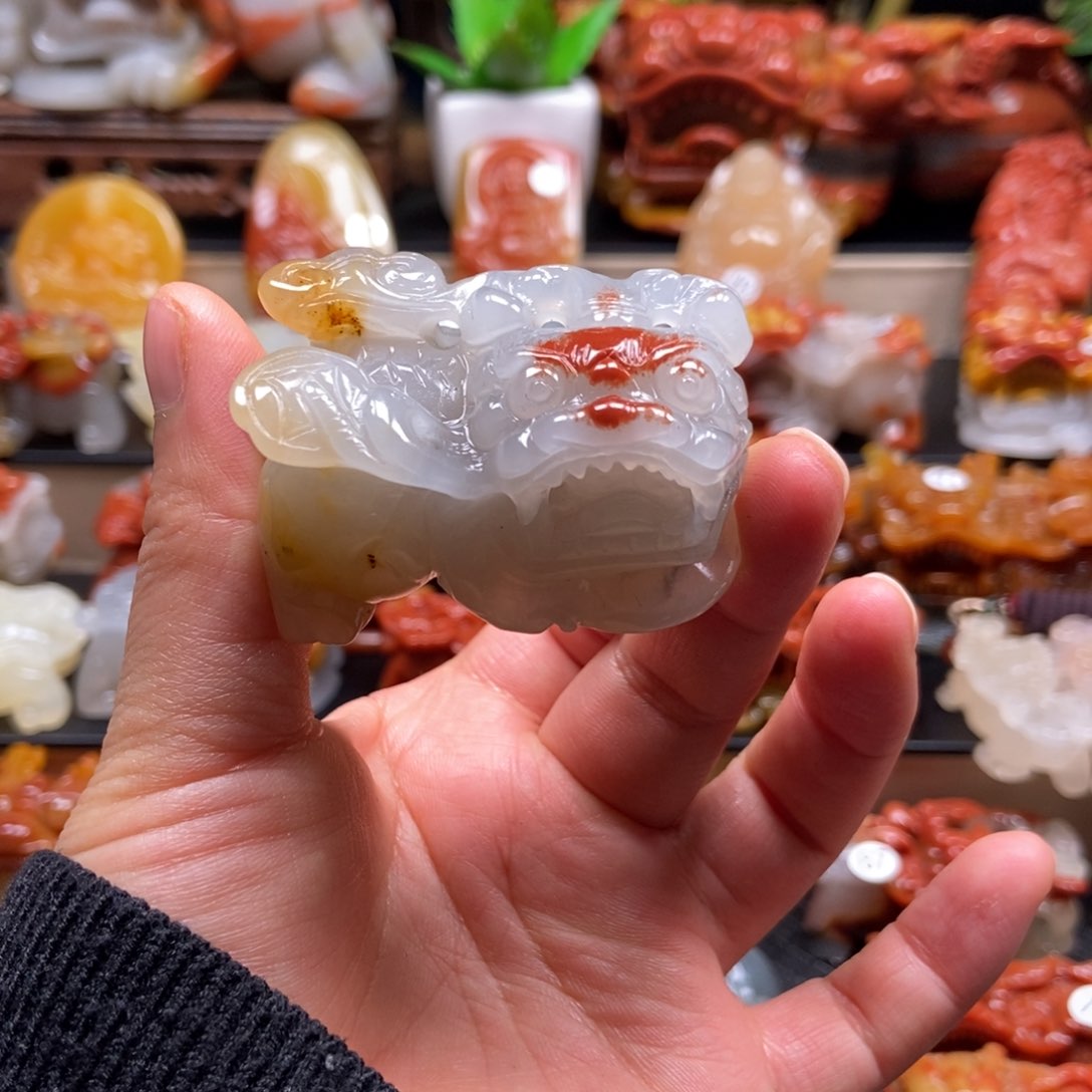 石英质玉（黄龙玉）挂件未镶嵌