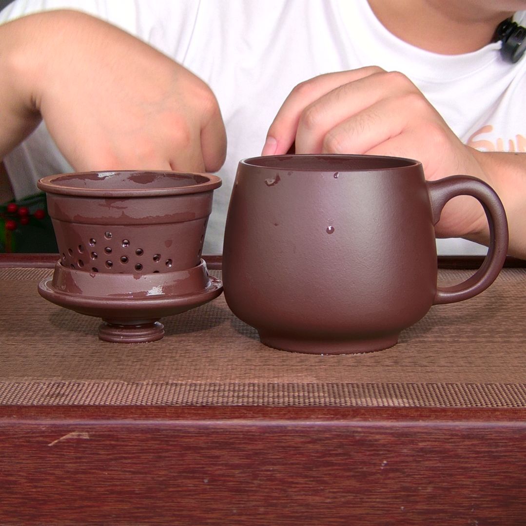 茶杯紫砂高货放漏