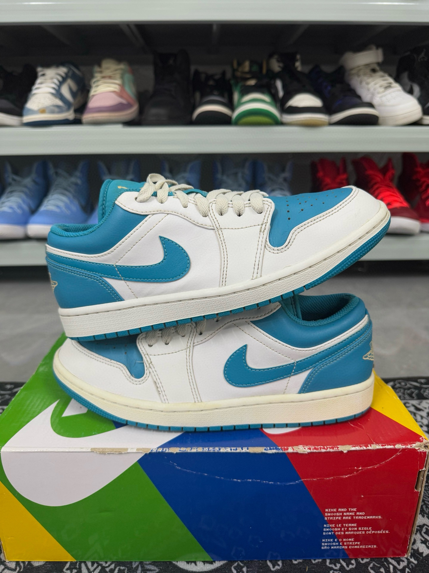 90新 MM6 40.5码/aj1low白青休闲鞋/二手正品