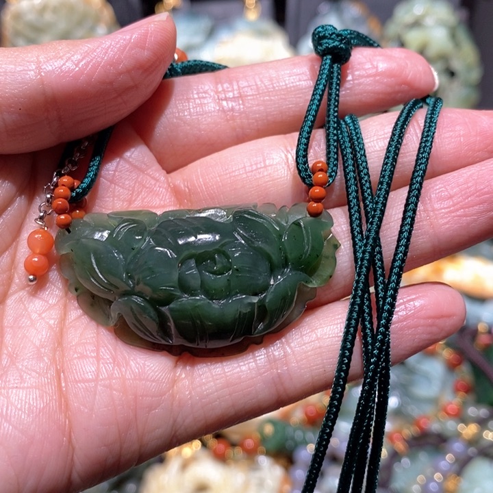 岫玉毛衣链未镶嵌