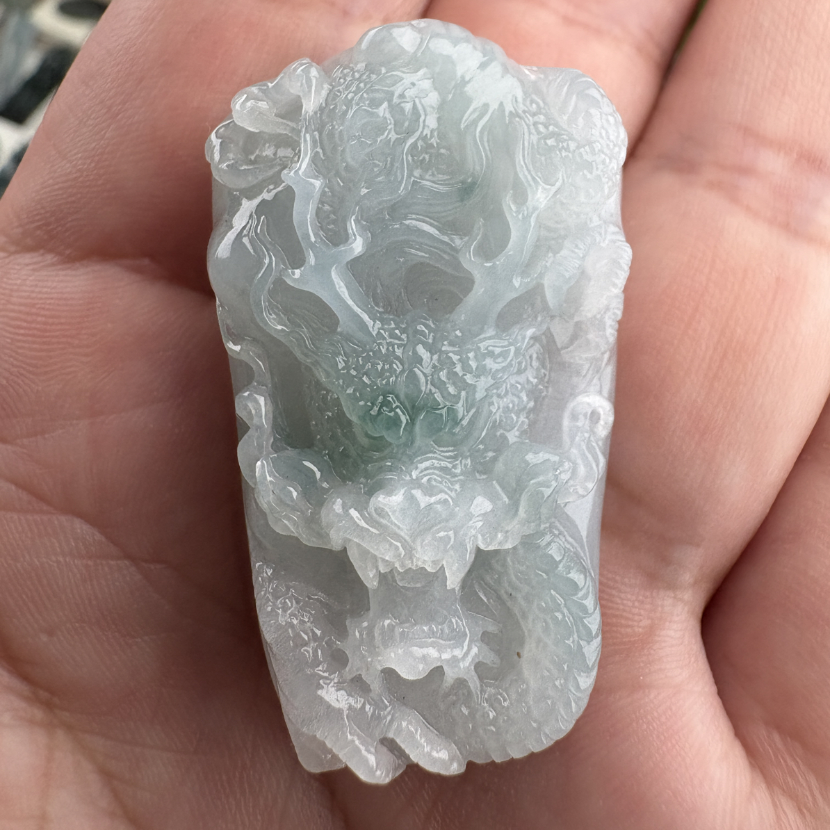 冰胶龙牌毛货缅甸翡翠