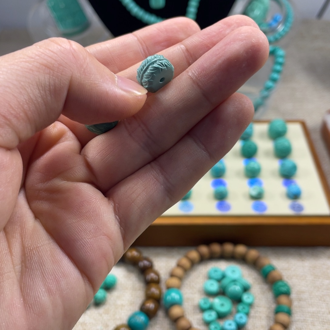 十堰手工雕刻配饰配珠，直径11