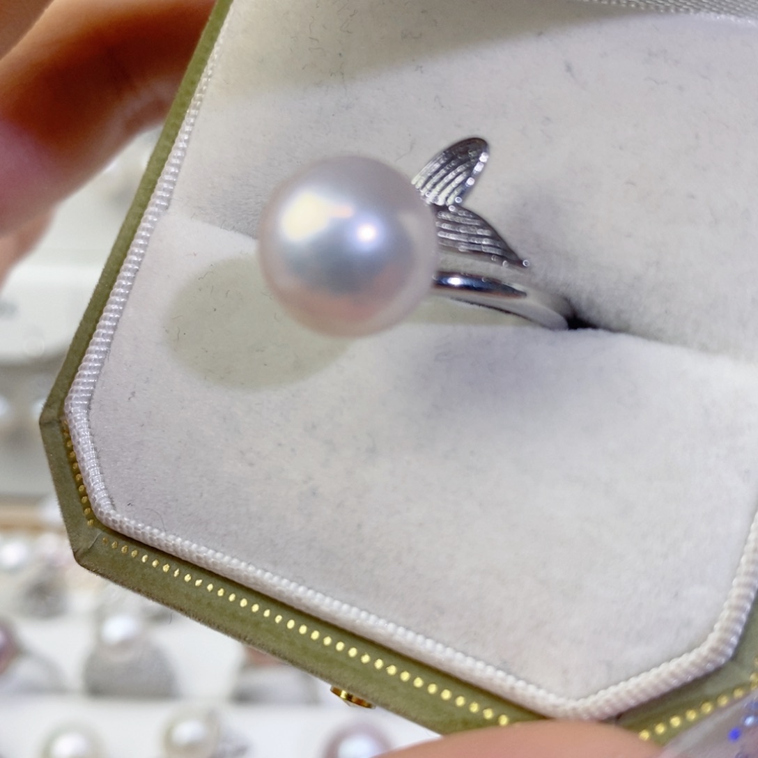 戒指合金淡水珍珠