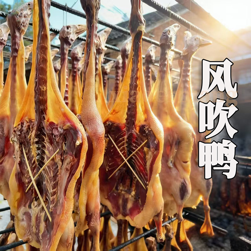 肖二娘 湖南特产邵阳农家特产风吹鸭农家腊鸭子
