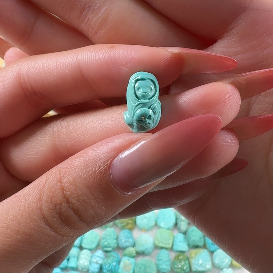 绿松石未镶嵌吊坠(不含链)阿飘