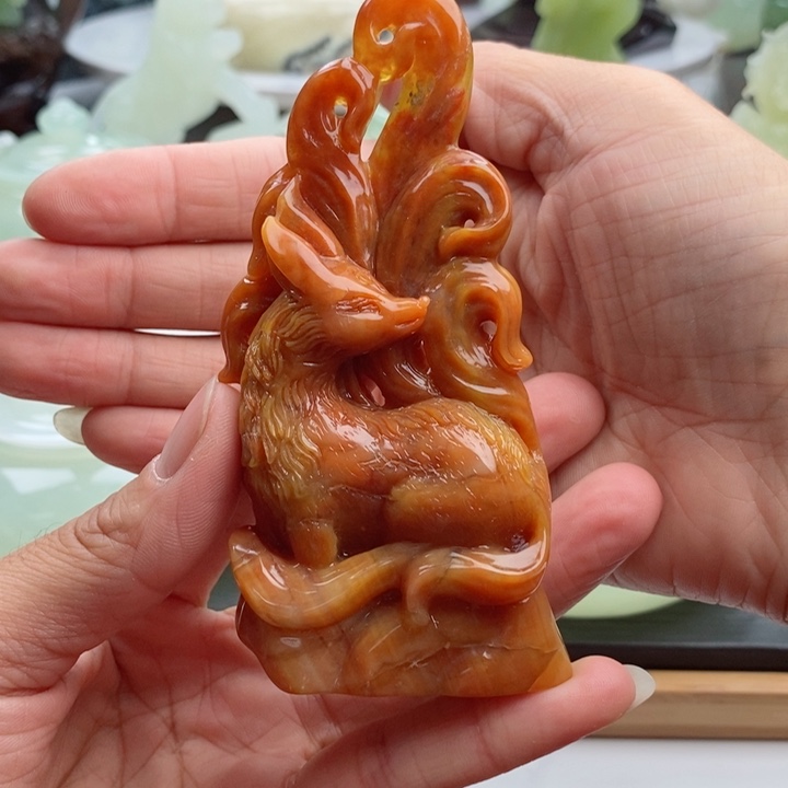 岫玉四大名玉摆件未镶嵌