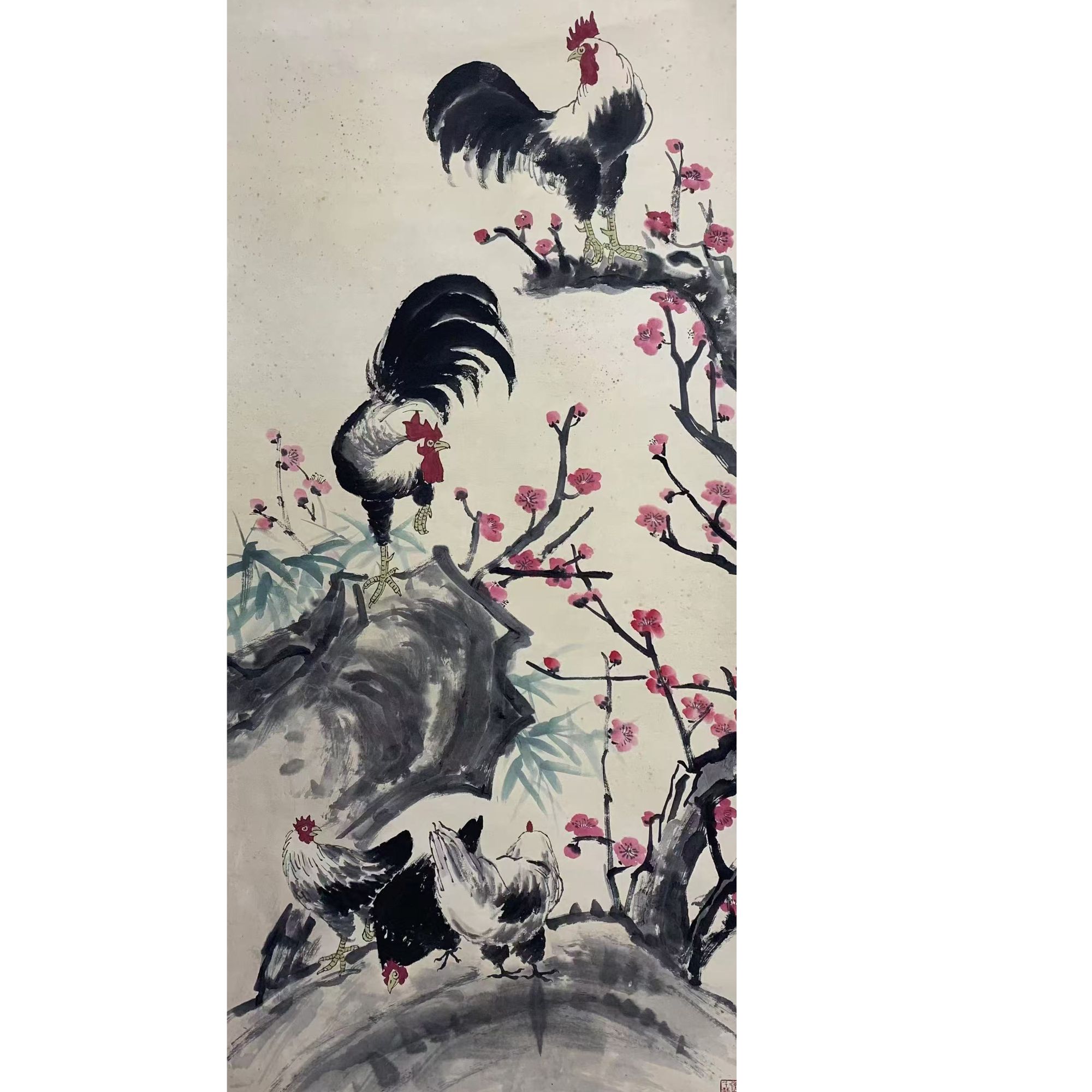 徐BH 公鸡立轴135 65 7.8平尺